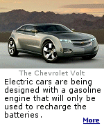 The Chevrolet Volt is a concept electric car with a gasoline engine not attached to the drive-train, and it is only used to recharge the batteries for the electric motor.